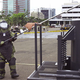 A Los Angeles police officer disposes of hazardous, romantic waste.